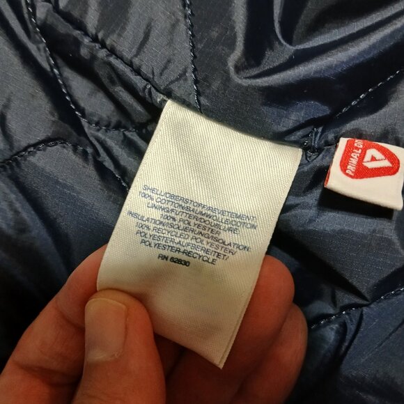 Lands End Quilt Lined Canvas Chore Barn Coat Work Jacket Men's XXL Tan Primaloft - Picture 6 of 9